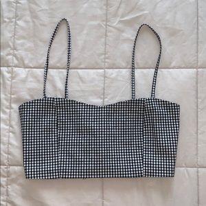 Checkered crop top